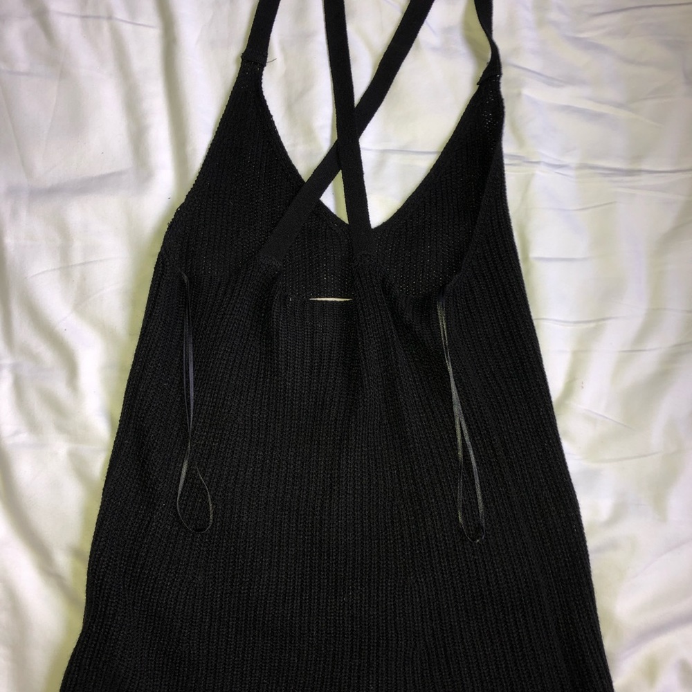 Size medium black knitted top